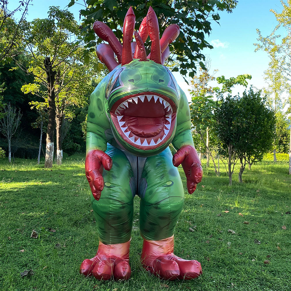 Inflatable Murloc costume. mascot.