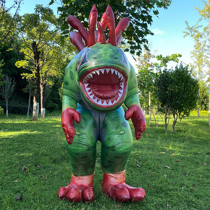 Inflatable Murloc costume. mascot.