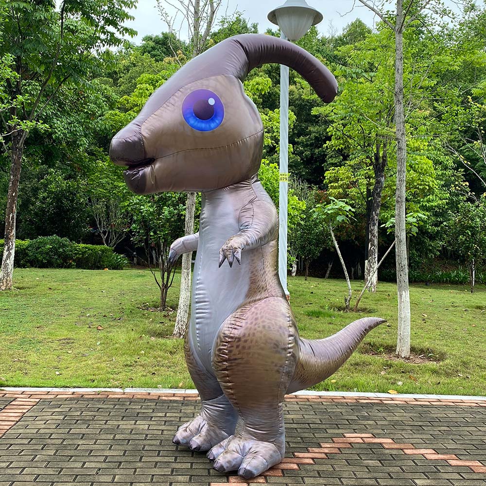 Parasaurolophus inflatable costume, dinosaur cosplay costume