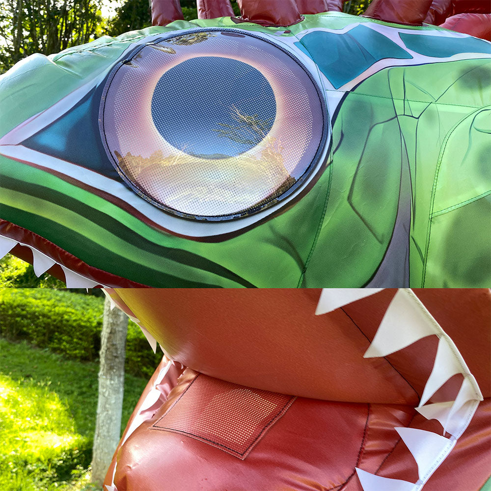 Inflatable Murloc costume. mascot.